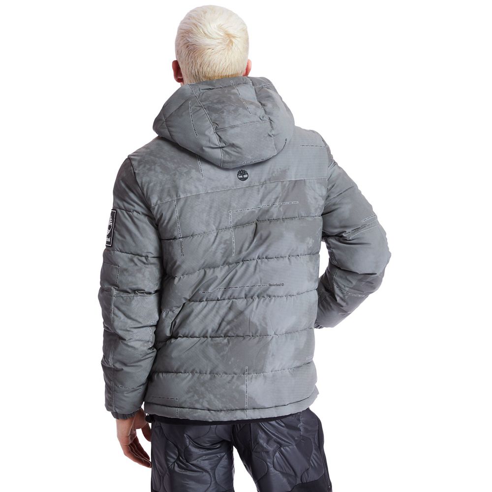 Geaca Timberland Barbati Gri Inchis - Reflective Puffer - Romania - GWQICE752